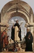 CIMA da Conegliano St Peter Martyr with St Nicholas of Bari, St Benedict and an Angel Musician dfg France oil painting artist